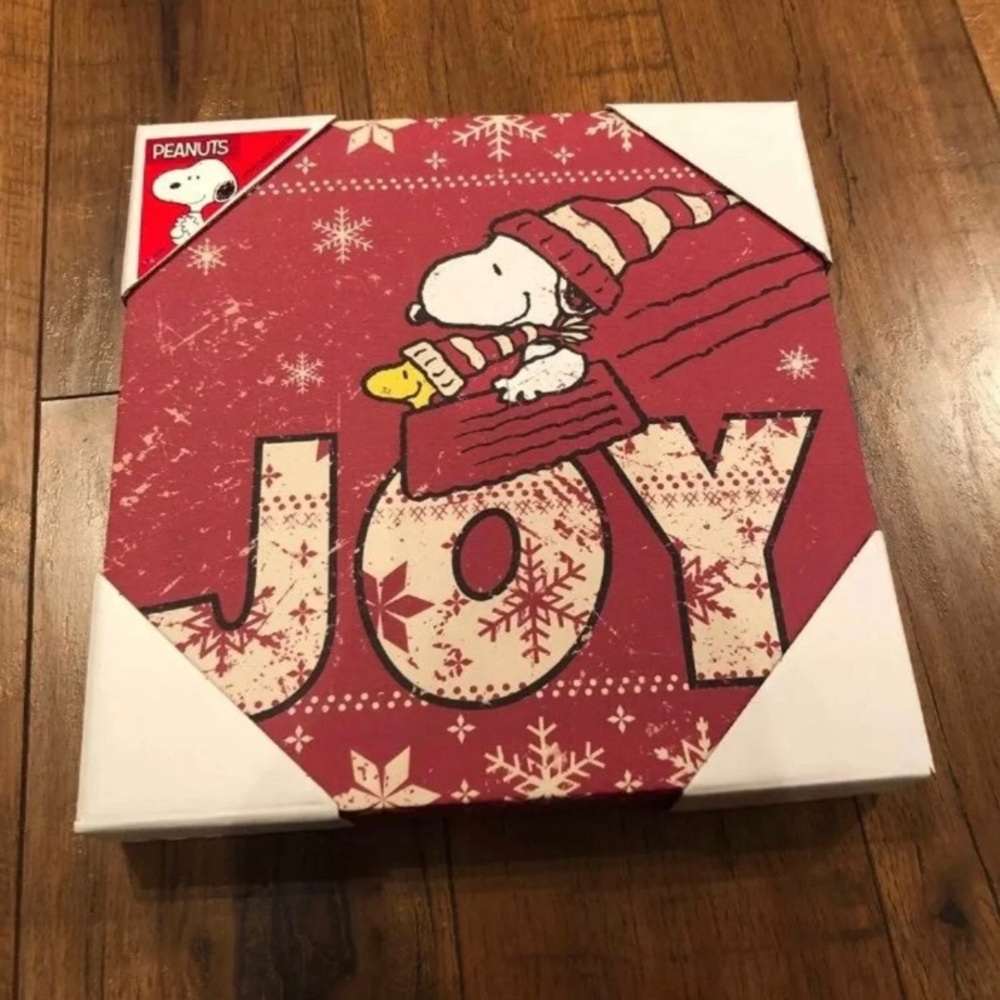 Peanuts 10x10 Joy Christmas canvas
